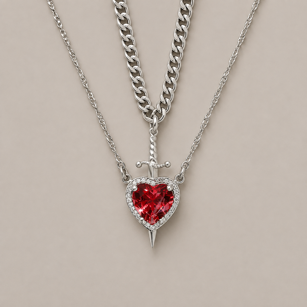 Crimson Heart Necklace
